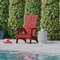 Flash Furniture Red Modern Dual Slat Back Adirondack Chair JJ-C14509-RED-GG - alternate 6